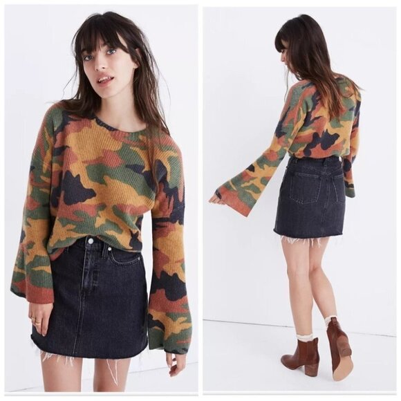 MADEWELL Rigid Denim Straight Mini SkirtJ7908